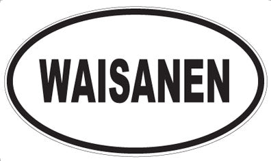 WAISANEN - Oval Sticker