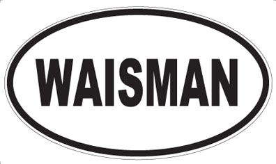 WAISMAN - Oval Sticker