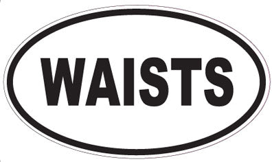 WAISTS - Oval Sticker