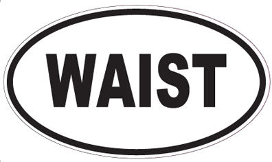 WAIST - Oval Magnet