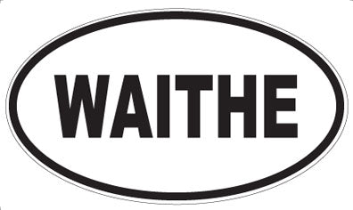 WAITHE - Oval Sticker