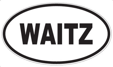 WAITZ - Oval Sticker