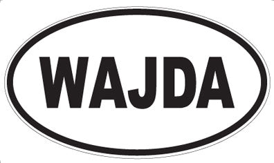 WAJDA - Oval Sticker