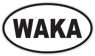 WAKA - Oval Sticker