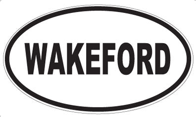 WAKEFORD - Oval Sticker