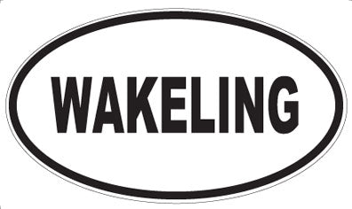 WAKELING - Oval Sticker