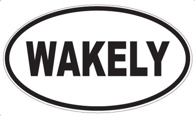 WAKELY - Oval Sticker