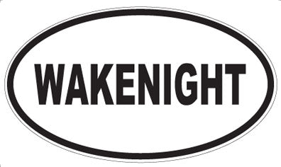 WAKENIGHT - Oval Sticker