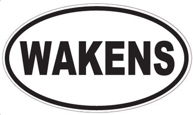 WAKENS - Oval Sticker