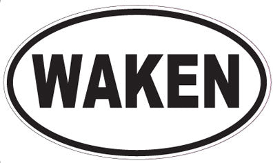 WAKEN - Oval Magnet