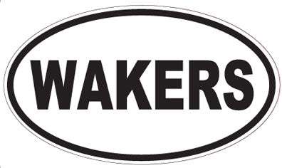 WAKERS - Oval Sticker