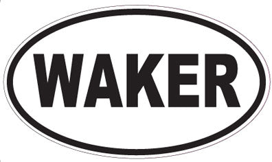 WAKER - Oval Magnet