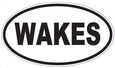 WAKES - Oval Sticker