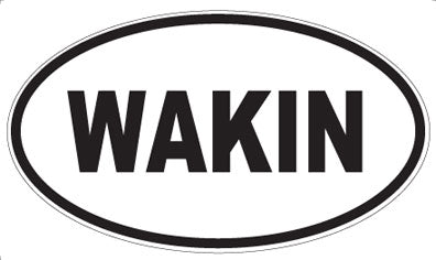 WAKIN - Oval Sticker