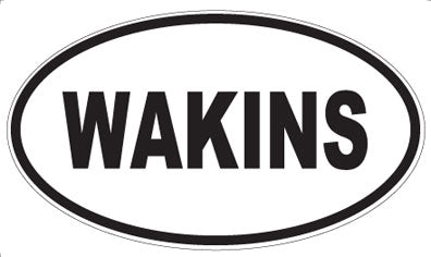 WAKINS - Oval Sticker