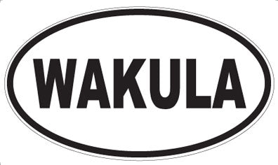 WAKULA - Oval Sticker