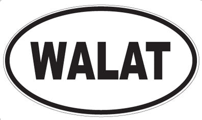 WALAT - Oval Sticker