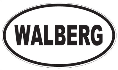 WALBERG - Oval Sticker