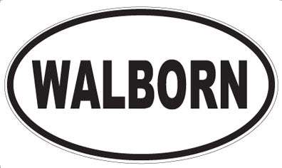 WALBORN - Oval Sticker