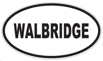 WALBRIDGE - Oval Sticker