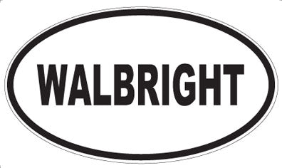 WALBRIGHT - Oval Sticker