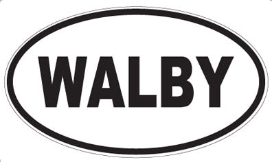 WALBY - Oval Sticker