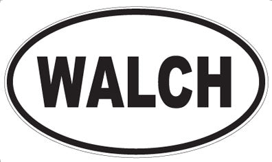 WALCH - Oval Sticker