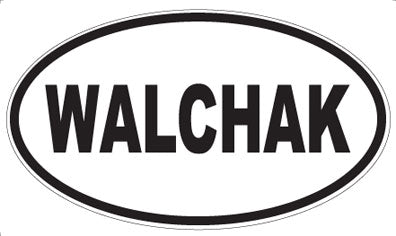 WALCHAK - Oval Sticker