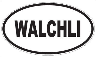 WALCHLI - Oval Sticker