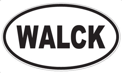 WALCK - Oval Sticker