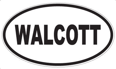 WALCOTT - Oval Sticker