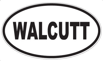 WALCUTT - Oval Sticker
