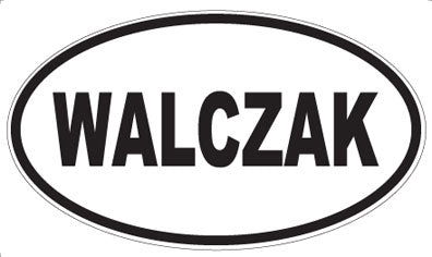 WALCZAK - Oval Sticker