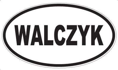 WALCZYK - Oval Sticker
