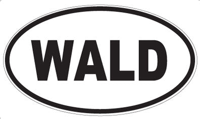 WALD - Oval Sticker