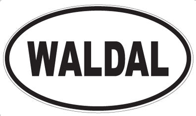 WALDAL - Oval Sticker