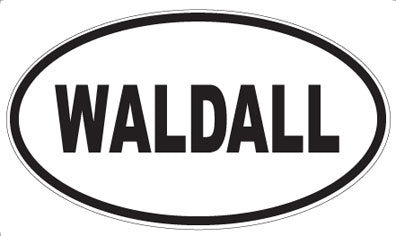 WALDALL - Oval Sticker