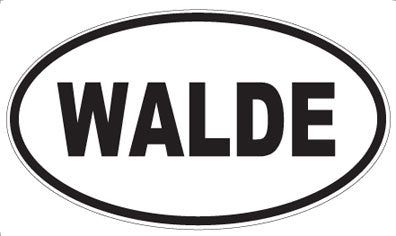 WALDE - Oval Sticker