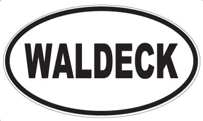 WALDECK - Oval Sticker