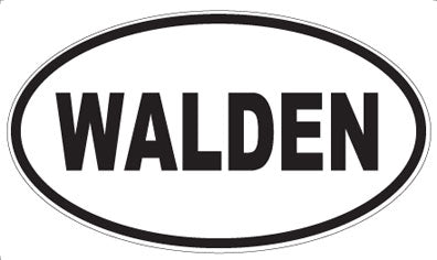 WALDEN - Oval Sticker