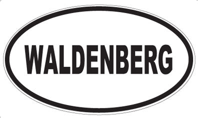 WALDENBERG - Oval Sticker