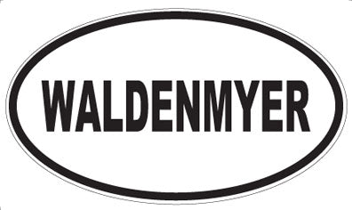 WALDENMYER - Oval Sticker