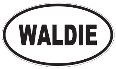 WALDIE - Oval Sticker
