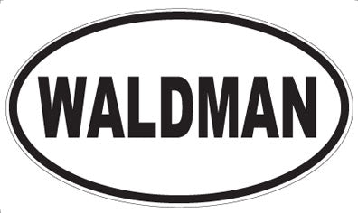 WALDMAN - Oval Sticker