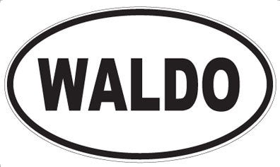 WALDO - Oval Sticker