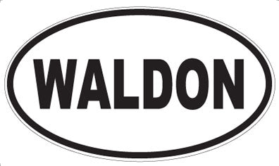WALDON - Oval Sticker