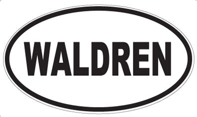 WALDREN - Oval Sticker