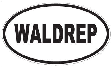 WALDREP - Oval Sticker