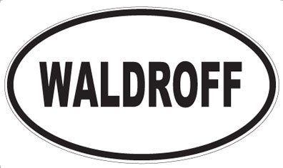 WALDROFF - Oval Sticker