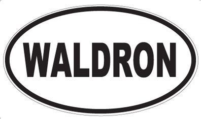 WALDRON - Oval Sticker